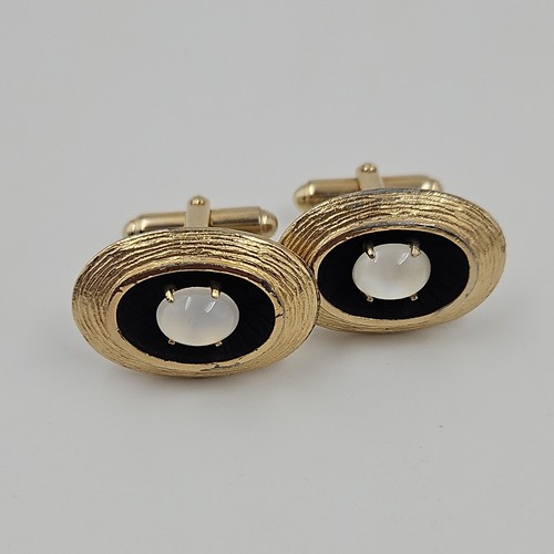 Vintage anson cufflinks moon - cufflinks,